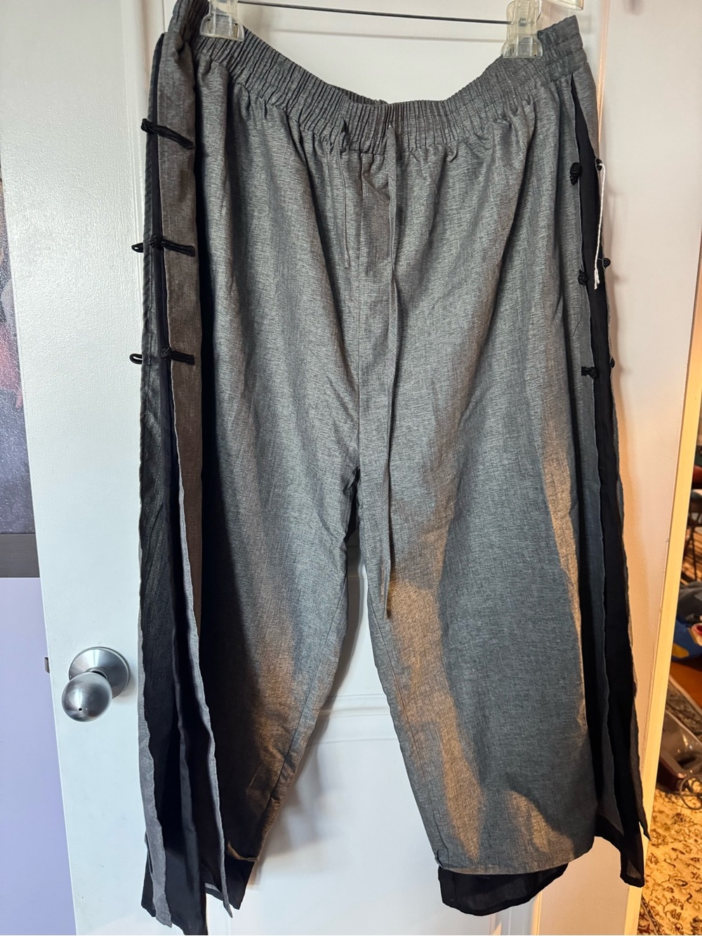 Gray women’s Drawstring Casual Pants Asian 5xl us size XXL